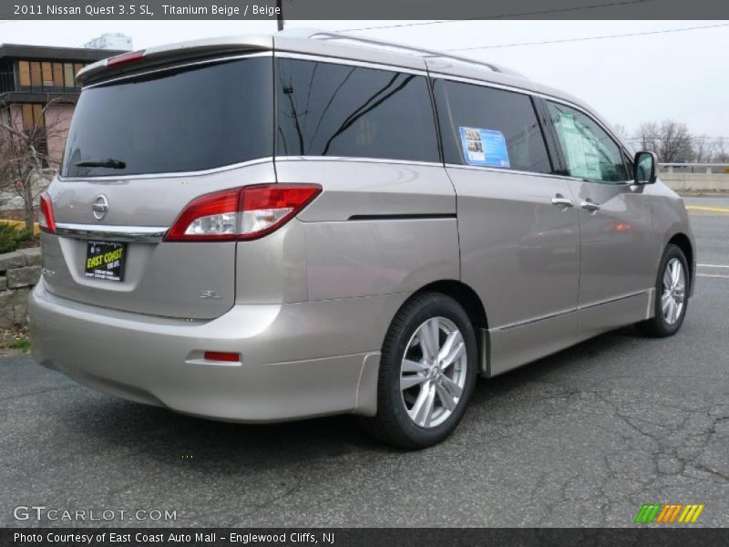 Titanium Beige / Beige 2011 Nissan Quest 3.5 SL