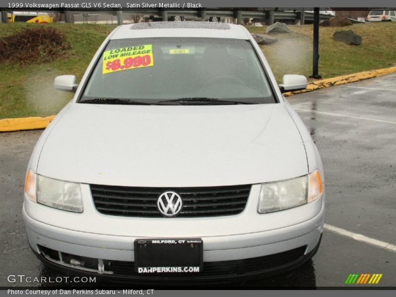 Satin Silver Metallic / Black 1999 Volkswagen Passat GLS V6 Sedan
