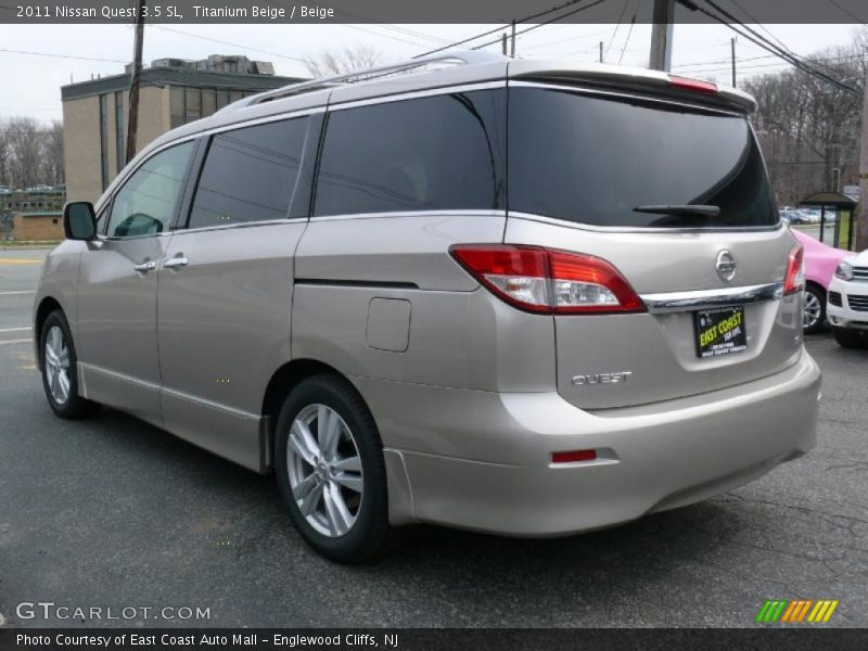 Titanium Beige / Beige 2011 Nissan Quest 3.5 SL