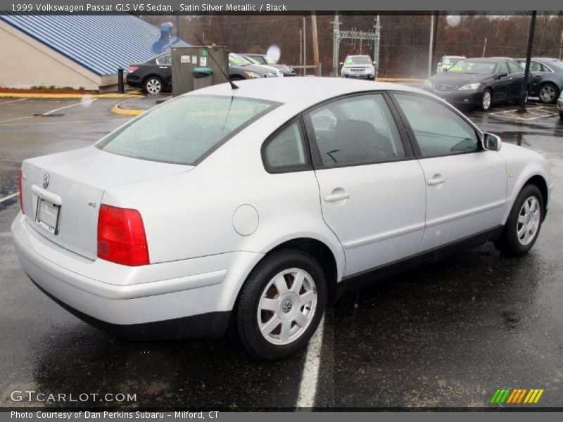 Satin Silver Metallic / Black 1999 Volkswagen Passat GLS V6 Sedan