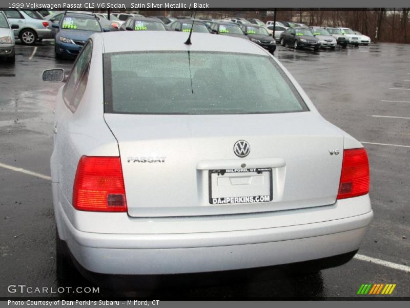 Satin Silver Metallic / Black 1999 Volkswagen Passat GLS V6 Sedan