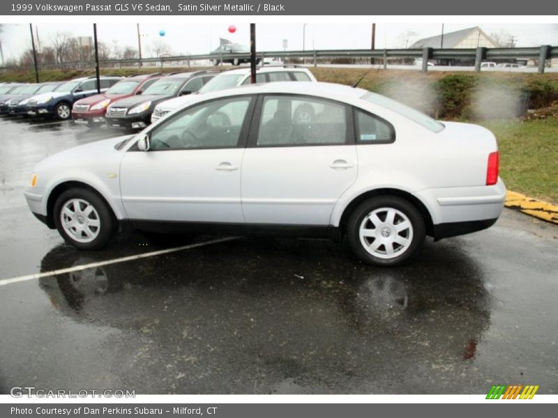 Satin Silver Metallic / Black 1999 Volkswagen Passat GLS V6 Sedan