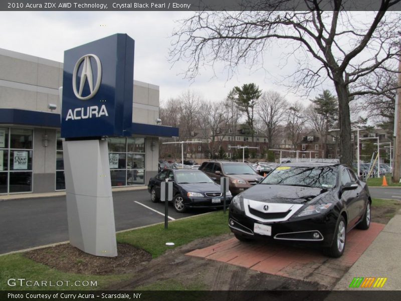 Crystal Black Pearl / Ebony 2010 Acura ZDX AWD Technology