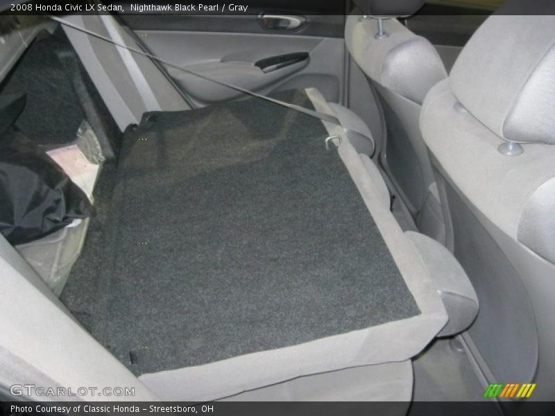 Nighthawk Black Pearl / Gray 2008 Honda Civic LX Sedan