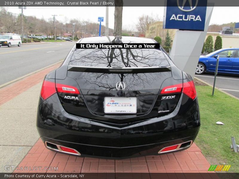 Crystal Black Pearl / Ebony 2010 Acura ZDX AWD Technology