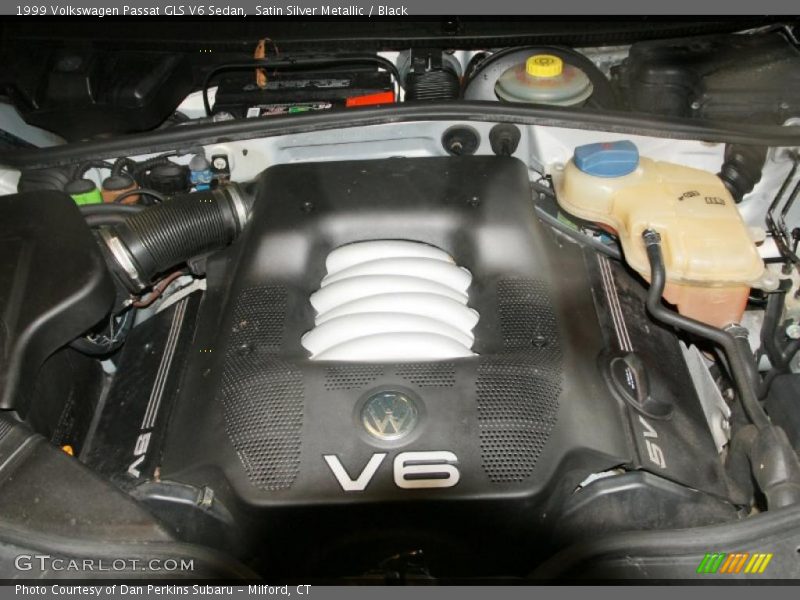 Satin Silver Metallic / Black 1999 Volkswagen Passat GLS V6 Sedan