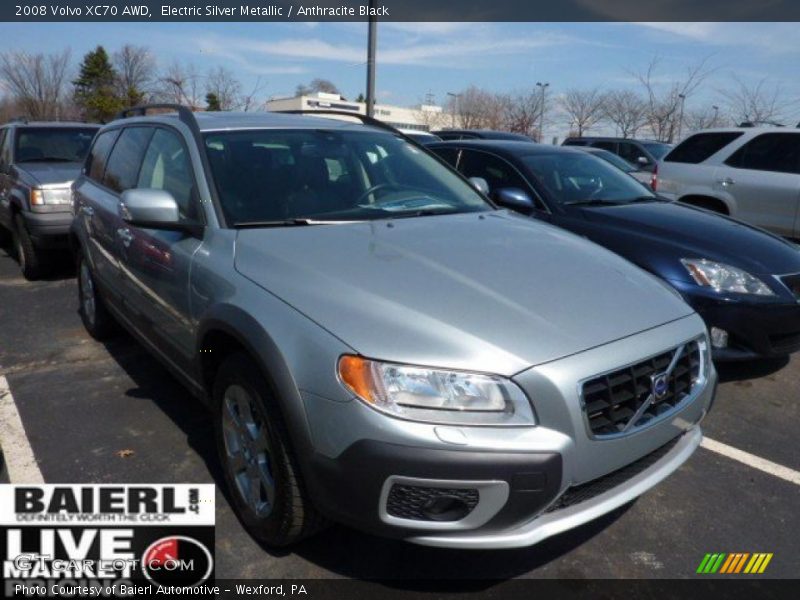 Electric Silver Metallic / Anthracite Black 2008 Volvo XC70 AWD