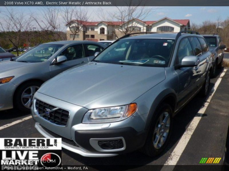 Electric Silver Metallic / Anthracite Black 2008 Volvo XC70 AWD