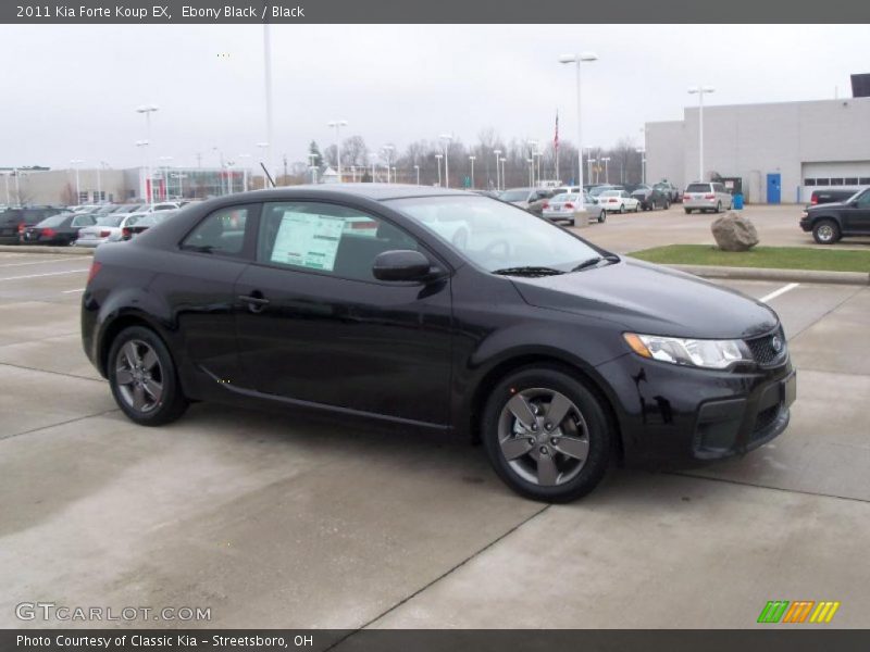 Ebony Black / Black 2011 Kia Forte Koup EX