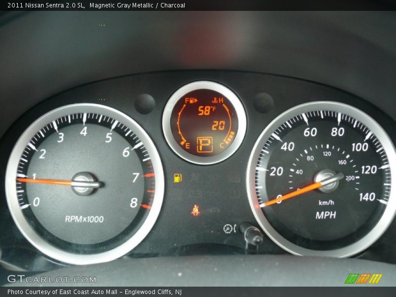 Magnetic Gray Metallic / Charcoal 2011 Nissan Sentra 2.0 SL
