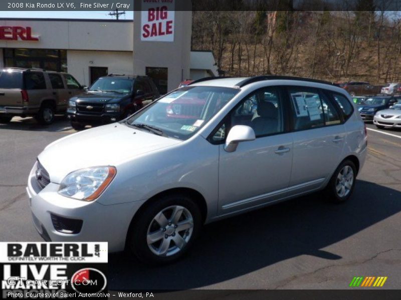 Fine Silver / Gray 2008 Kia Rondo LX V6