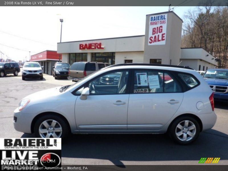 Fine Silver / Gray 2008 Kia Rondo LX V6