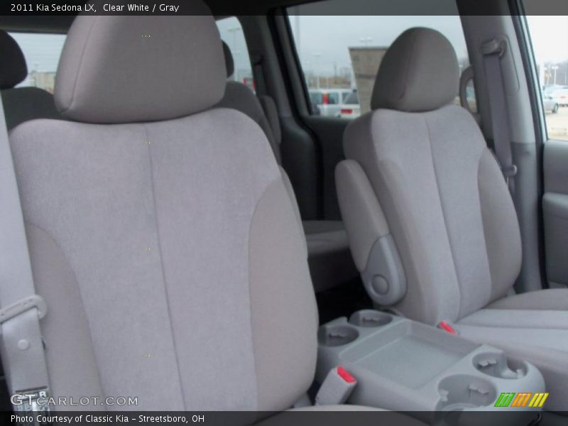 Clear White / Gray 2011 Kia Sedona LX