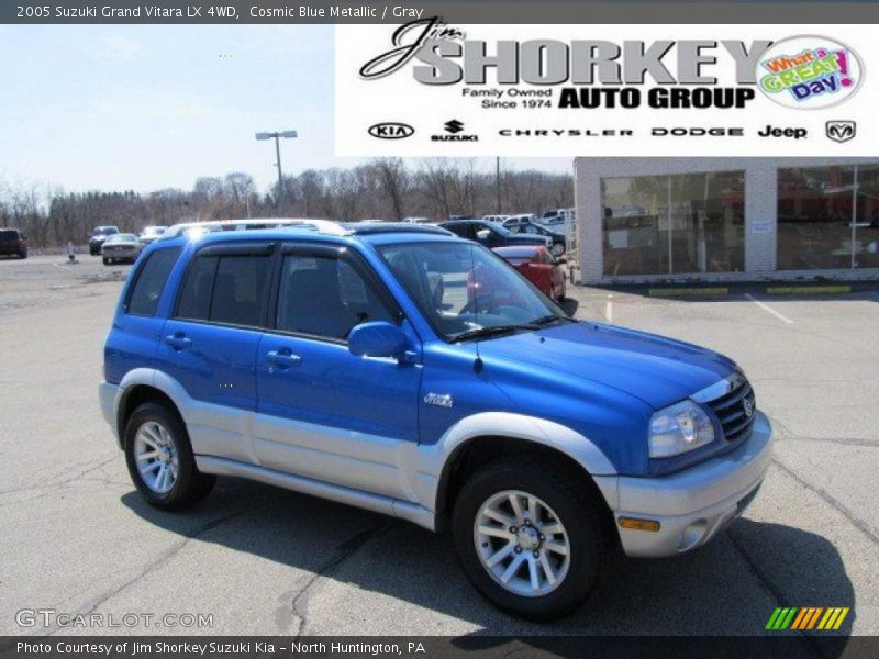 Cosmic Blue Metallic / Gray 2005 Suzuki Grand Vitara LX 4WD