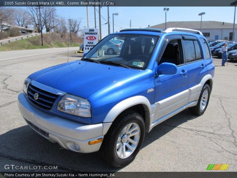 Cosmic Blue Metallic / Gray 2005 Suzuki Grand Vitara LX 4WD