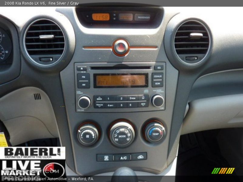 Fine Silver / Gray 2008 Kia Rondo LX V6