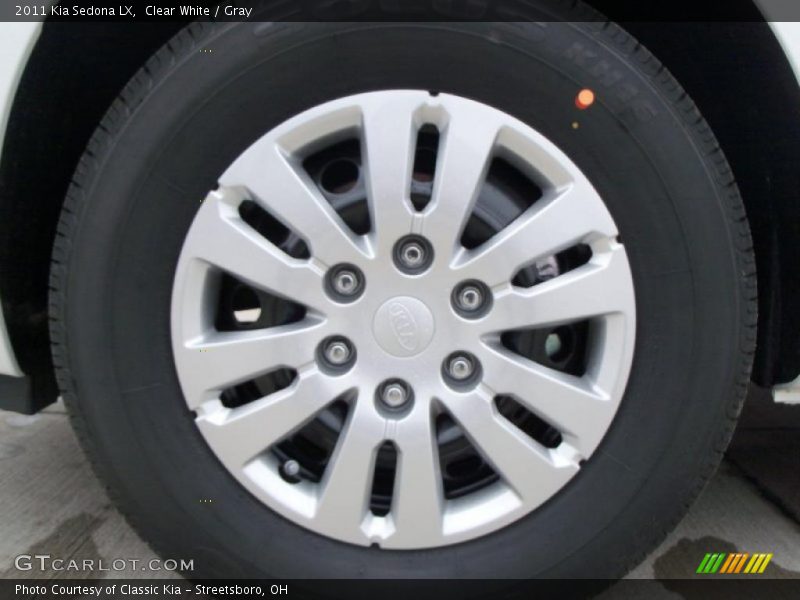 Clear White / Gray 2011 Kia Sedona LX
