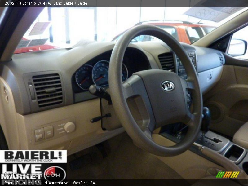 Sand Beige / Beige 2009 Kia Sorento LX 4x4