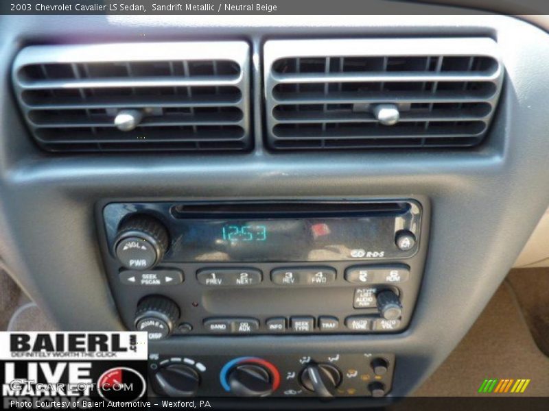Sandrift Metallic / Neutral Beige 2003 Chevrolet Cavalier LS Sedan