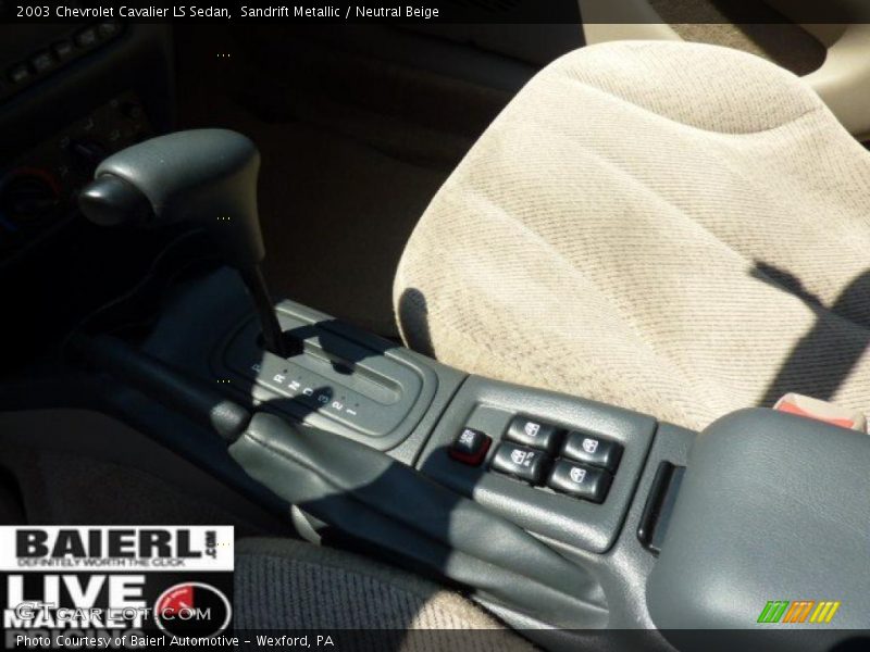 Sandrift Metallic / Neutral Beige 2003 Chevrolet Cavalier LS Sedan