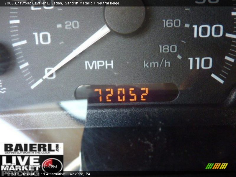 Sandrift Metallic / Neutral Beige 2003 Chevrolet Cavalier LS Sedan