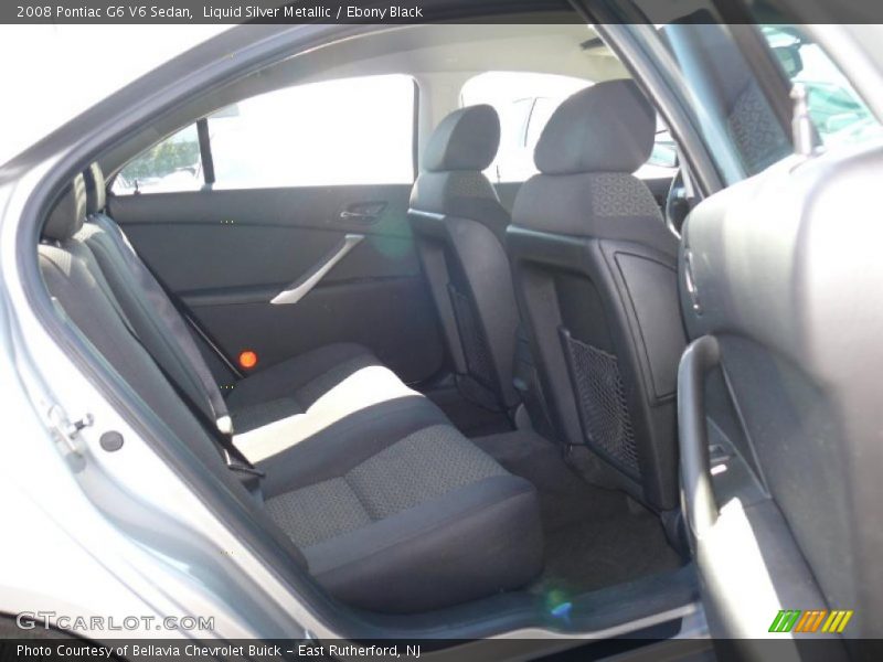 Liquid Silver Metallic / Ebony Black 2008 Pontiac G6 V6 Sedan