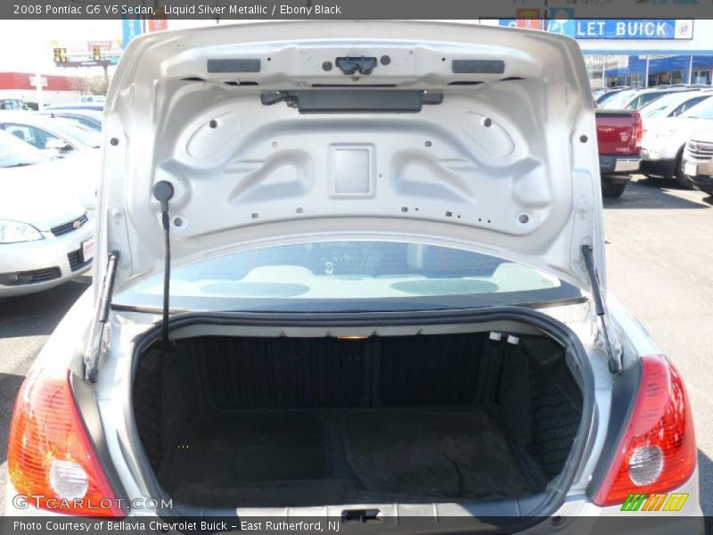 Liquid Silver Metallic / Ebony Black 2008 Pontiac G6 V6 Sedan