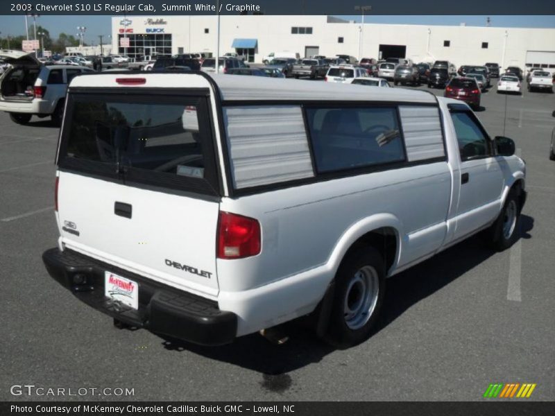 Summit White / Graphite 2003 Chevrolet S10 LS Regular Cab