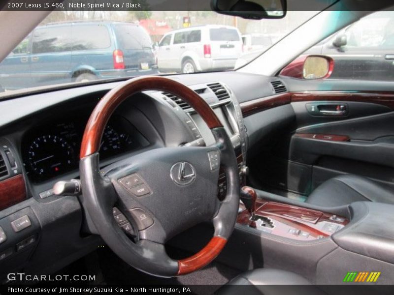 Noble Spinel Mica / Black 2007 Lexus LS 460
