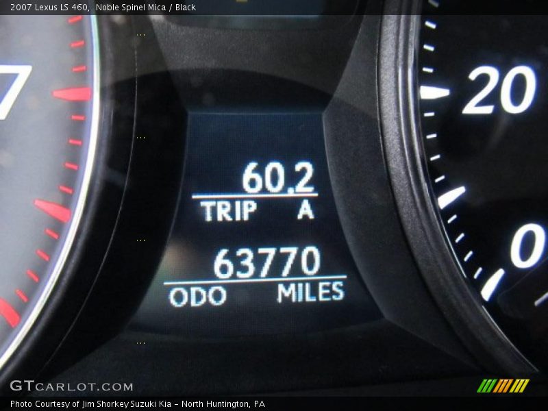 Noble Spinel Mica / Black 2007 Lexus LS 460