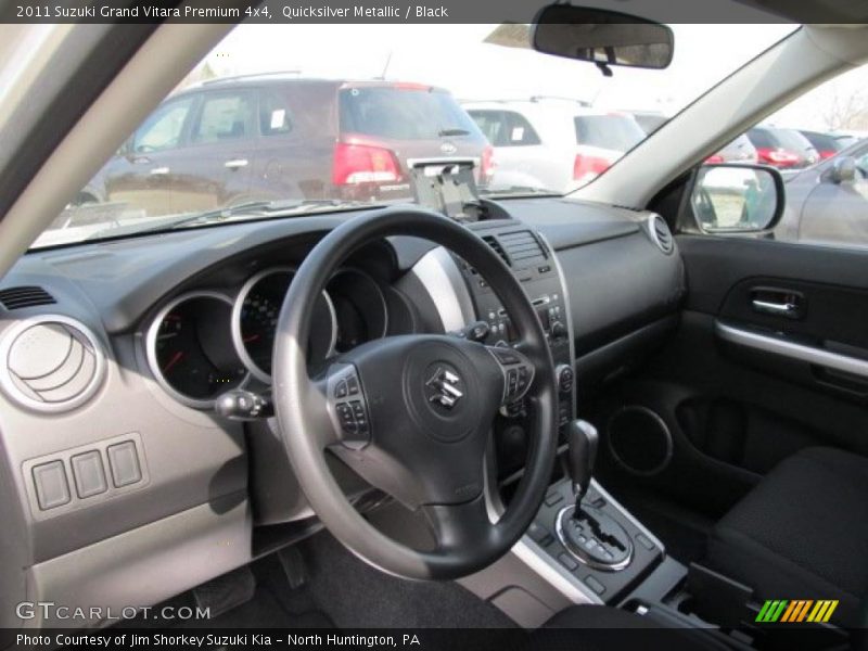 Quicksilver Metallic / Black 2011 Suzuki Grand Vitara Premium 4x4