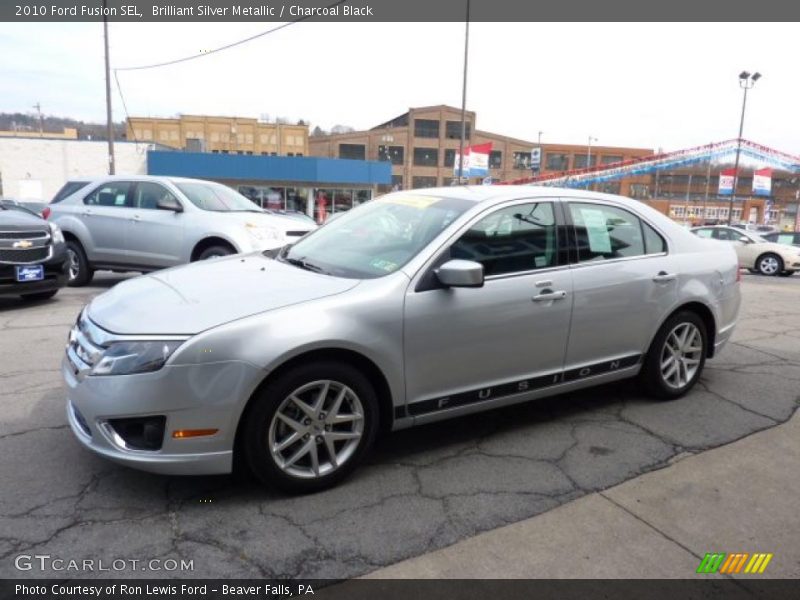 Brilliant Silver Metallic / Charcoal Black 2010 Ford Fusion SEL