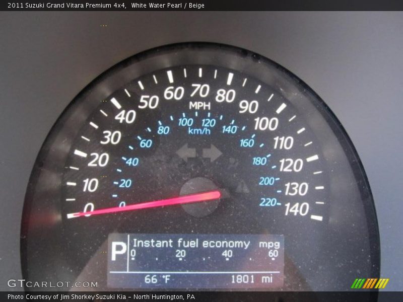 White Water Pearl / Beige 2011 Suzuki Grand Vitara Premium 4x4