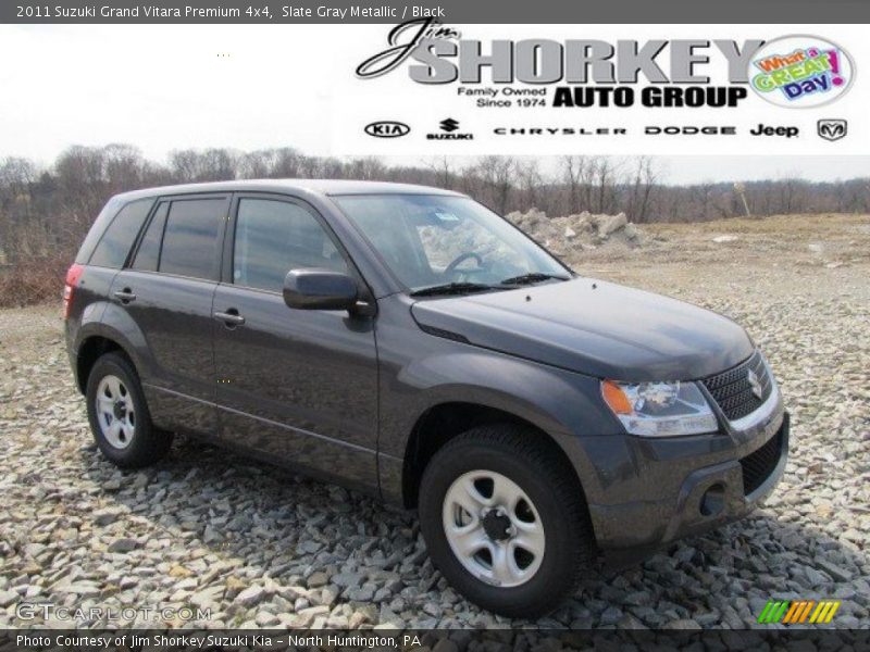 Slate Gray Metallic / Black 2011 Suzuki Grand Vitara Premium 4x4