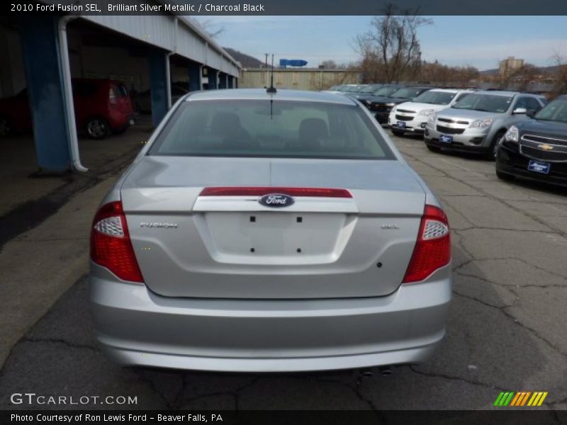 Brilliant Silver Metallic / Charcoal Black 2010 Ford Fusion SEL
