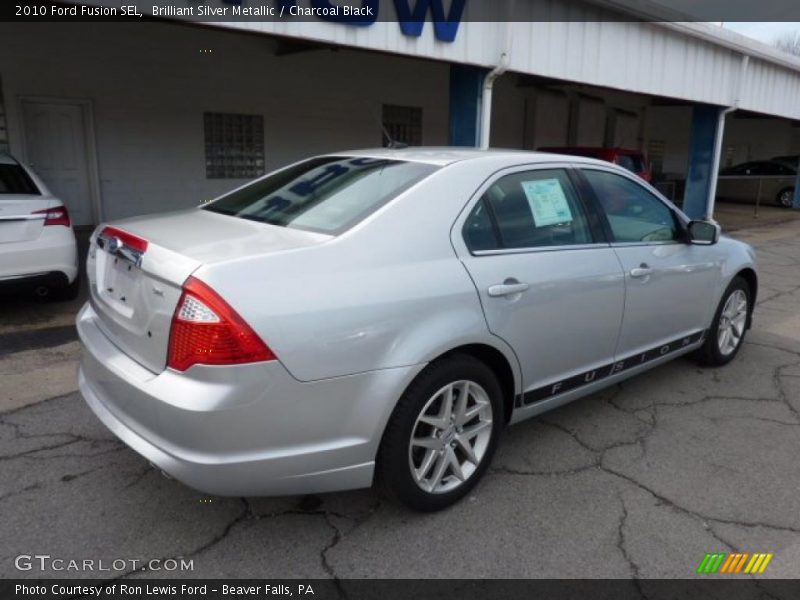 Brilliant Silver Metallic / Charcoal Black 2010 Ford Fusion SEL