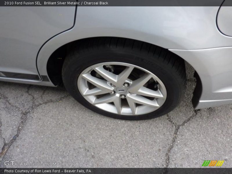 Brilliant Silver Metallic / Charcoal Black 2010 Ford Fusion SEL