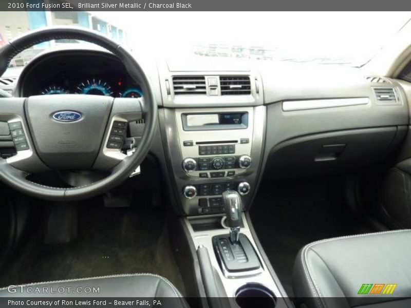 Brilliant Silver Metallic / Charcoal Black 2010 Ford Fusion SEL