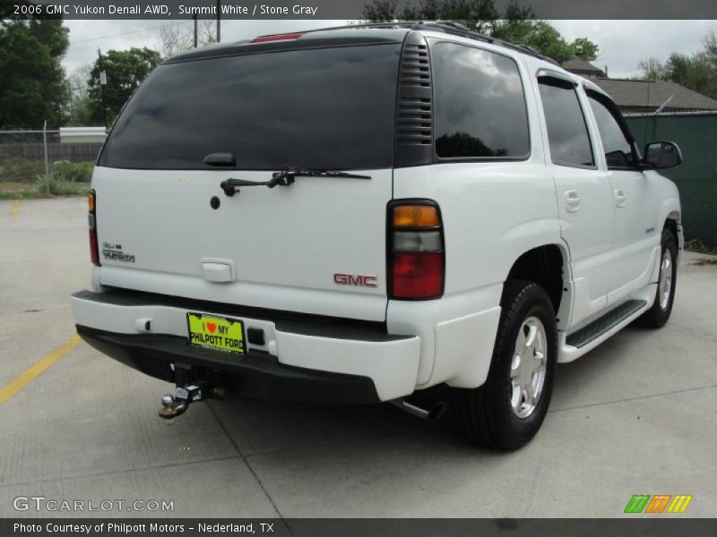 Summit White / Stone Gray 2006 GMC Yukon Denali AWD