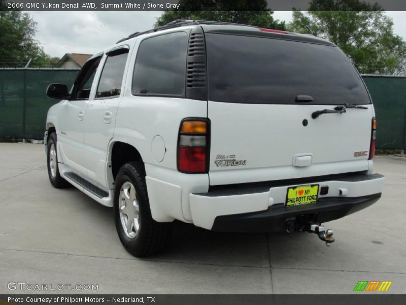 Summit White / Stone Gray 2006 GMC Yukon Denali AWD