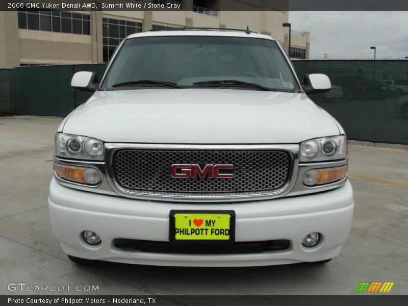 Summit White / Stone Gray 2006 GMC Yukon Denali AWD