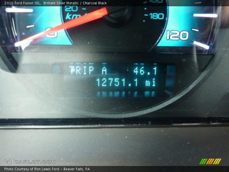Brilliant Silver Metallic / Charcoal Black 2010 Ford Fusion SEL