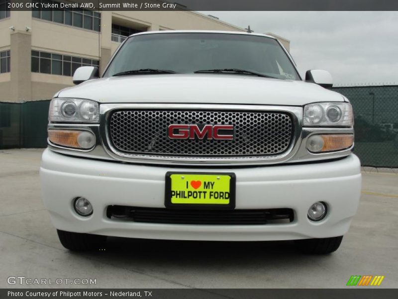 Summit White / Stone Gray 2006 GMC Yukon Denali AWD
