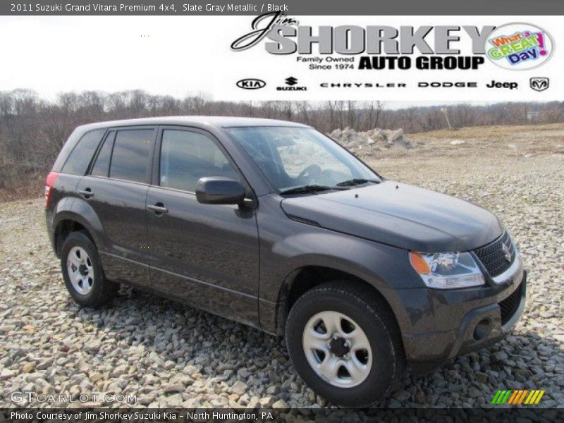 Slate Gray Metallic / Black 2011 Suzuki Grand Vitara Premium 4x4