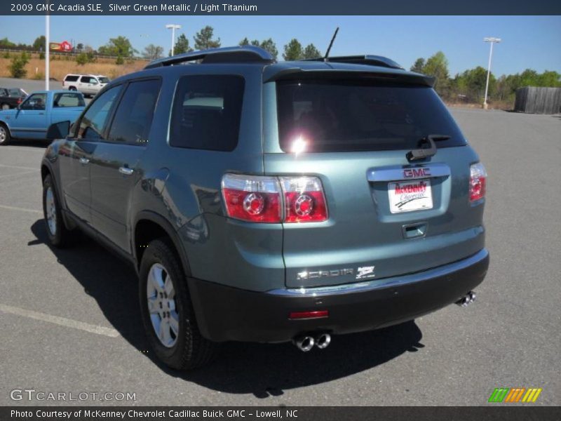 Silver Green Metallic / Light Titanium 2009 GMC Acadia SLE