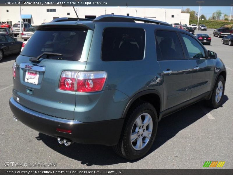 Silver Green Metallic / Light Titanium 2009 GMC Acadia SLE