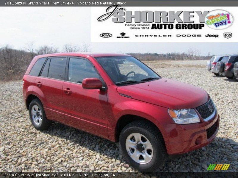 Volcano Red Metallic / Black 2011 Suzuki Grand Vitara Premium 4x4