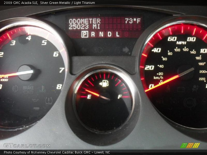Silver Green Metallic / Light Titanium 2009 GMC Acadia SLE