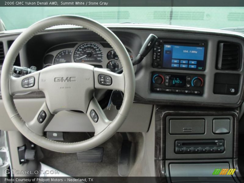 Summit White / Stone Gray 2006 GMC Yukon Denali AWD