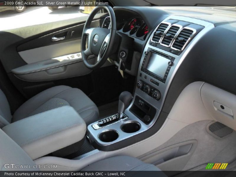Silver Green Metallic / Light Titanium 2009 GMC Acadia SLE